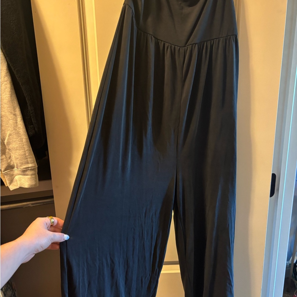 Love Tree Black Wide Leg Jumpsuit